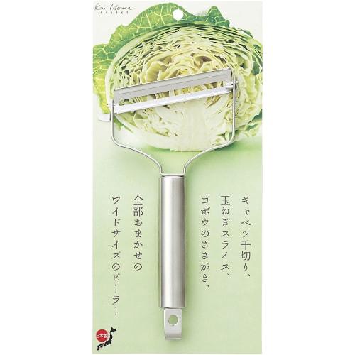 Kai KAI Wide Peeler Kai House Select Fixed Type Made in Japan DH7205 Silver