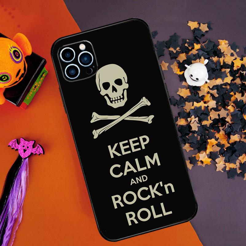 Rock Roll Skull Bumper Case For iPhone 14 15 16 Pro Max 11 12 13 Pro Max Mini XR 16e 16 15 Plus Phone Cover