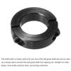 MECCANIXITY Shaft Collar 1 1/8" Bore Double Split Carbon Steel Clamping Collar Shaft Collars with Set Screw Black 4 Pack