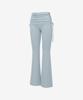 GRANDE LINE Elflex Rib Shirring Overlayered Bootcut Pants Ss Ver.