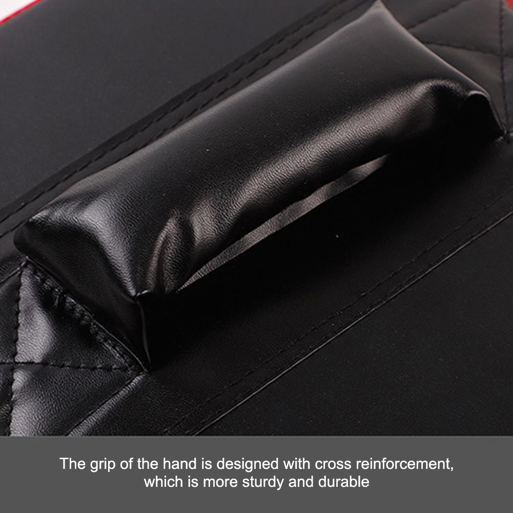 PU Leather Boxing Focus Pad Karate Pad Kicking Shield Training Lightweight Grip Pad Home Gym Martial Arts Practice Equipment