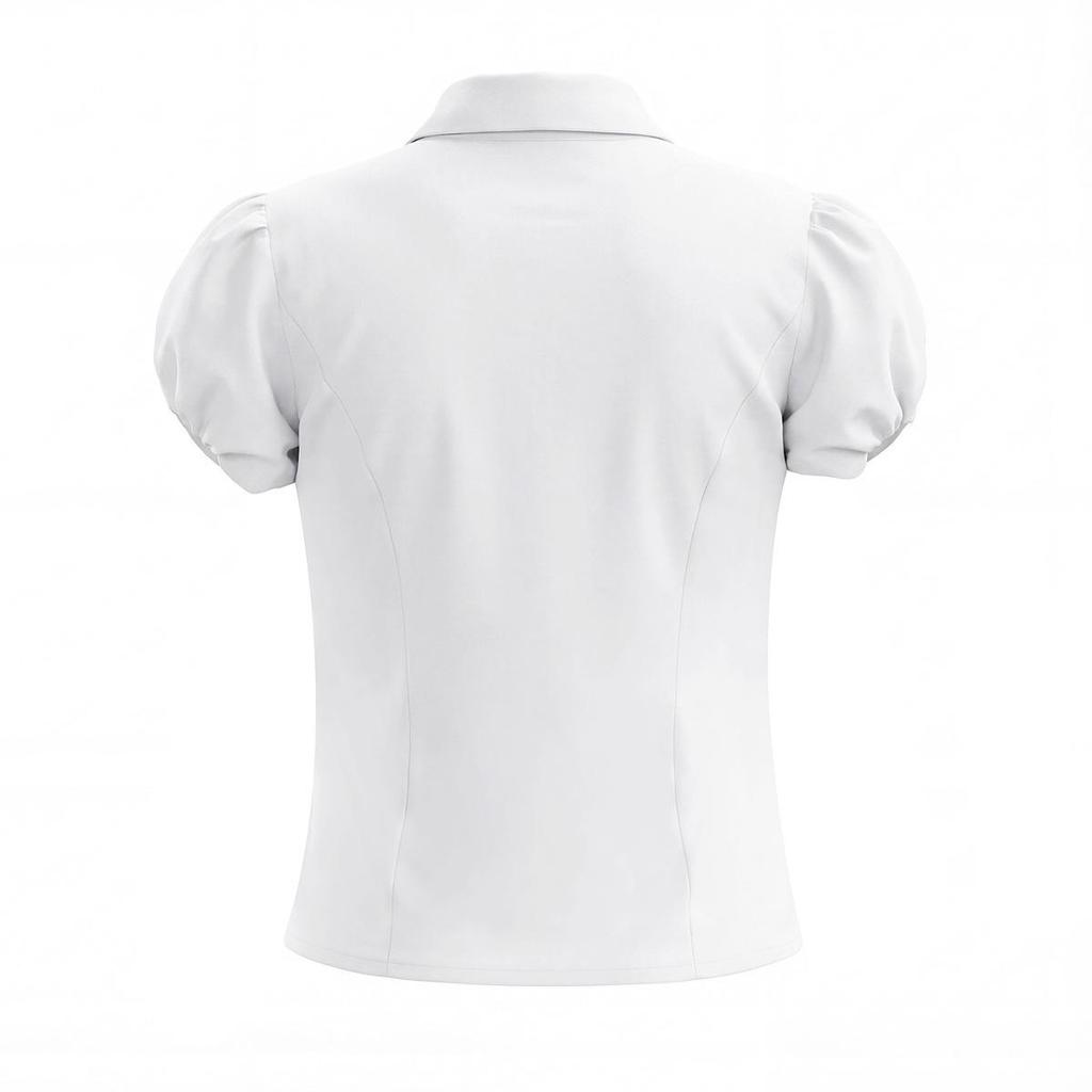 2026 Spring Women's Retro Puff Sleeve Waist-Cinched Shirt