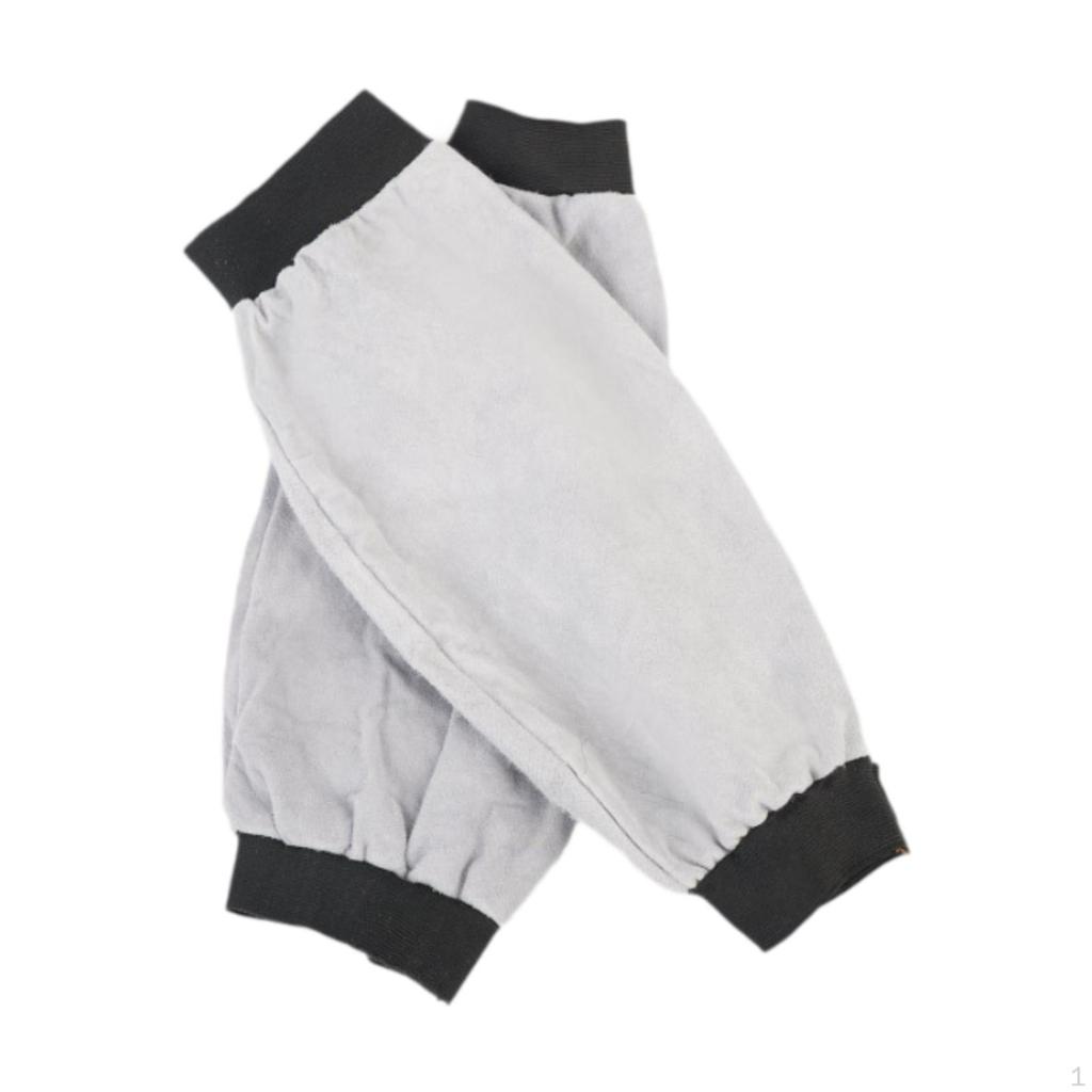 2 Pack PU Leather Welding Sleeves, Work Multipurpose Heat Protection for Outdoor Activities