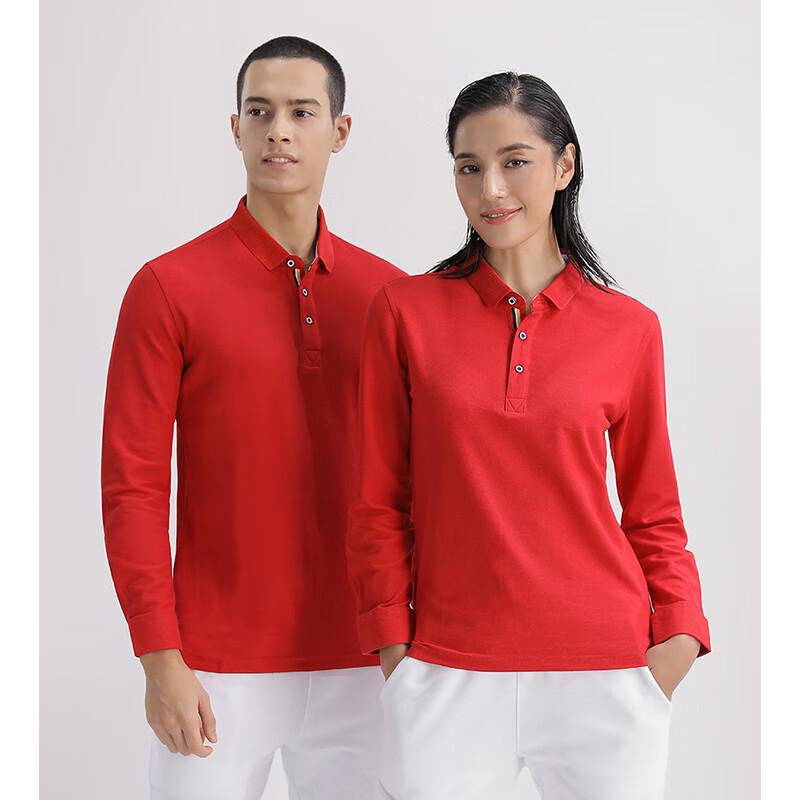 G·TENNA GF1922 Unisex Cupro Blend Long Sleeve Polo Shirt L
