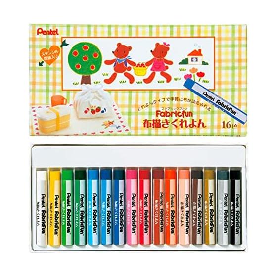Pentel Kurayon Краски для ткани PTS4-16 16 цветов