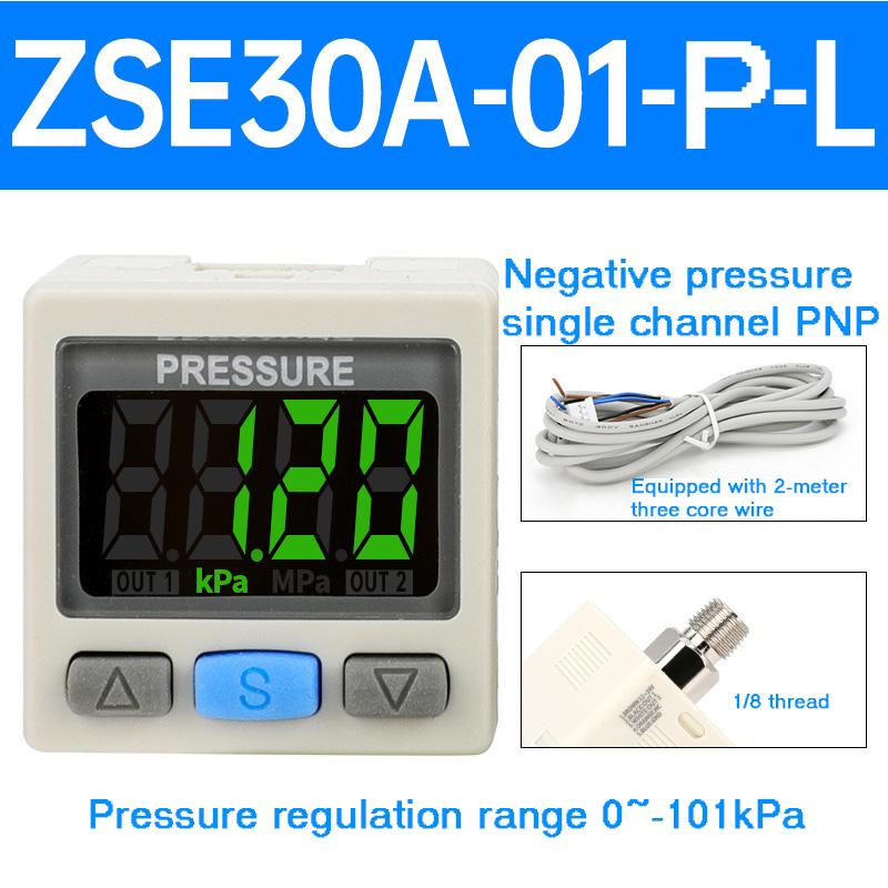 Digital Pressure Gauge Switch ZSE30AF Vacuum Negative Pressure Gauge ISE Positive Pressure DPSN1 Electronic Digital