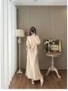 Women's Autumn/Winter High-End Knit Set: Tassel Shawl, Sweater & Skirt.