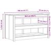 Kitchen Cabinet MEPPEL Brown Oak Effect 106 X 55 X 64 Cm