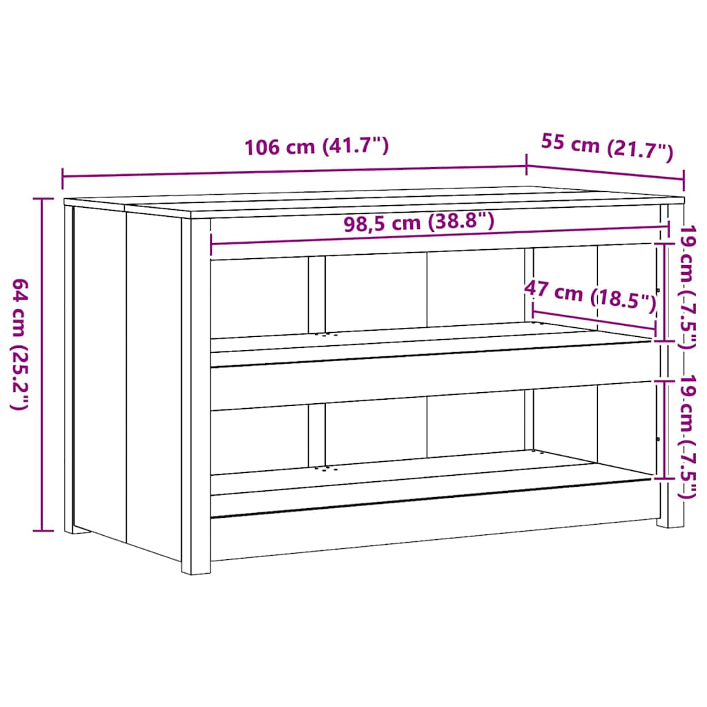 Kitchen Cabinet MEPPEL Brown Oak Effect 106 X 55 X 64 Cm