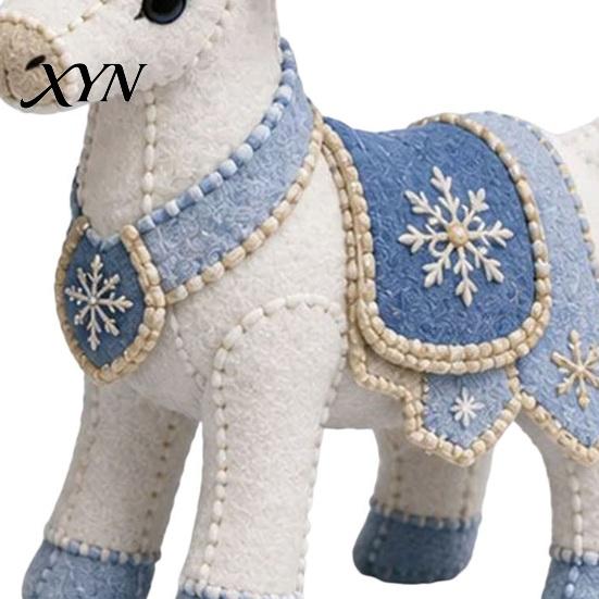 Bildschirmfreie Aktivität für Kinder Arktische Tiere DIY Patchwork-Set Anfänger, Winterwächter Tier-Nähset, 3D Anfänger Kuscheltier Mythisches Wesen