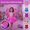 Light Up Glowing Butterfly Wings Luminous Butterfly Skirt Lights Suits  Stage Performance