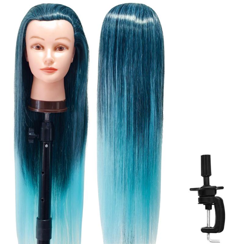 

Манекен-голова з високотемпературного волокна для тренувань з перукарського мистецтва та стрижки