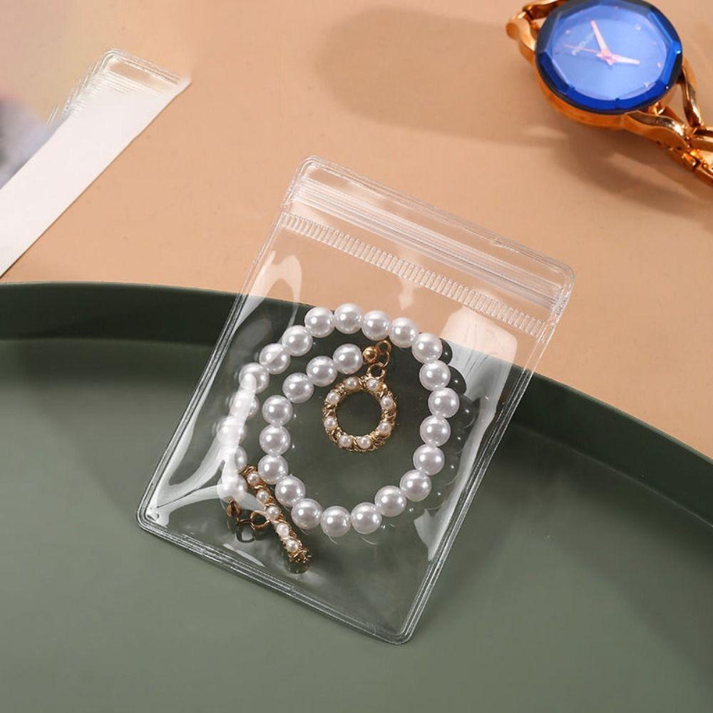 Exquisite Jewelry Packaging Bags Transparent Mini Gift Jewelry Pouch  Necklace