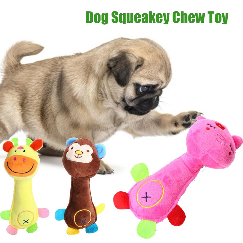 

Plush Cute Soft Plush Pet Tooth Cleaning Funny Dog Toy Puppy Chew Squeaker Bite Toys Giraffe
