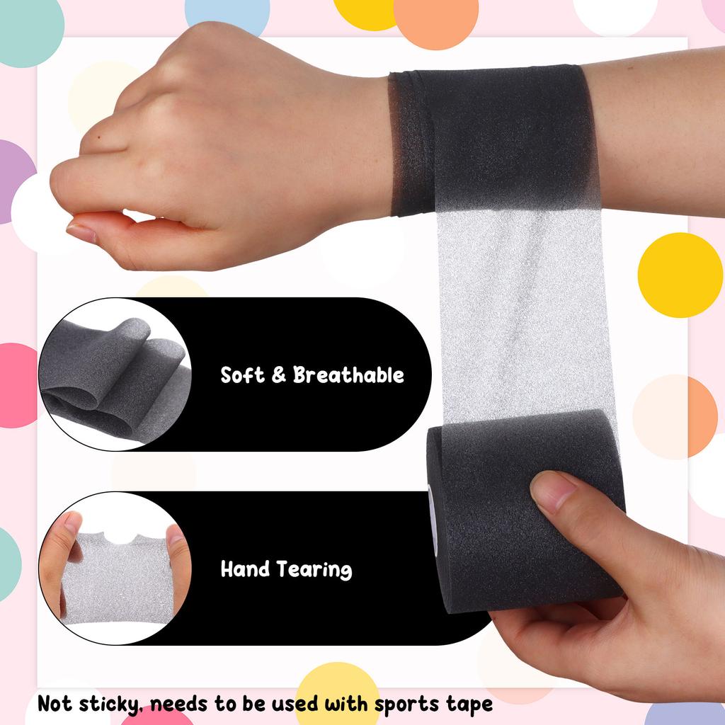9 Pieces Foam Prewrap Athletic Tape Sports Wraps Prewrap And Athletic Tape Pre Wrap Tape Breathable Sports Tape