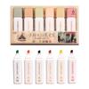 6Pcs Sign Fluorescent Pen Graffiti Marker Pen Professional Highlighter Pen  School