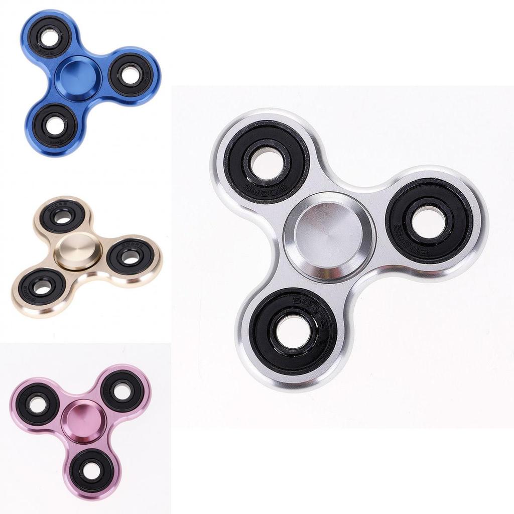 Premium Aluminum Alloy Tri-spinner Silent Bearing Metal Fidget Toy Stress Relief