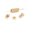 10/20 PCs 6mm Stainless Steel Beads Flat Round Stripe Metal Beads DIY Making Necklace Bracelets Spacer Beads Jewelry Findings