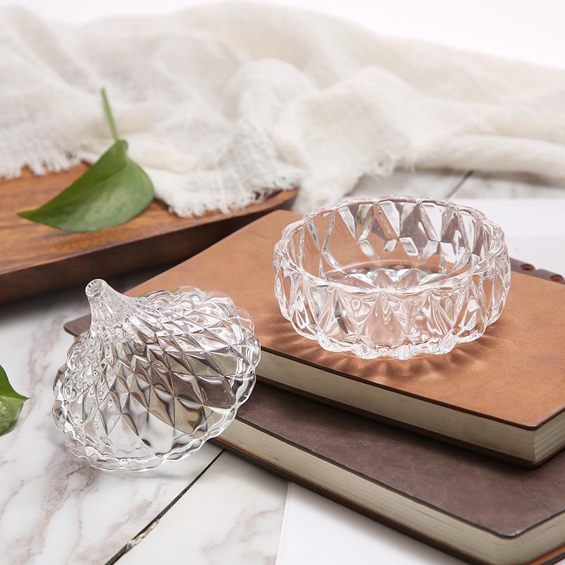 

Креативная стеклянная миска неправильной формы с крышкой для ресторана, молекулярной кухни, демонстрационная миска, десертная миска для суши, специальная столовая посуда