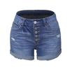 2021 Bestseller Elastische Zerrissene Damen-Denimshorts