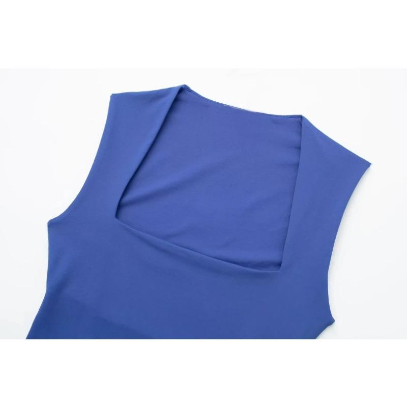 Woman Sleeveless Bodysuit Female Square Neck Summer Swimsuits Sexy Lingerie Lady Bodysuits