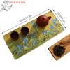 Hot 30*16cm Chinese Professional Rag Painted Thick Tea Towel Super Absorbent High-end Tea Cleaning Set Cup Mat Accessories