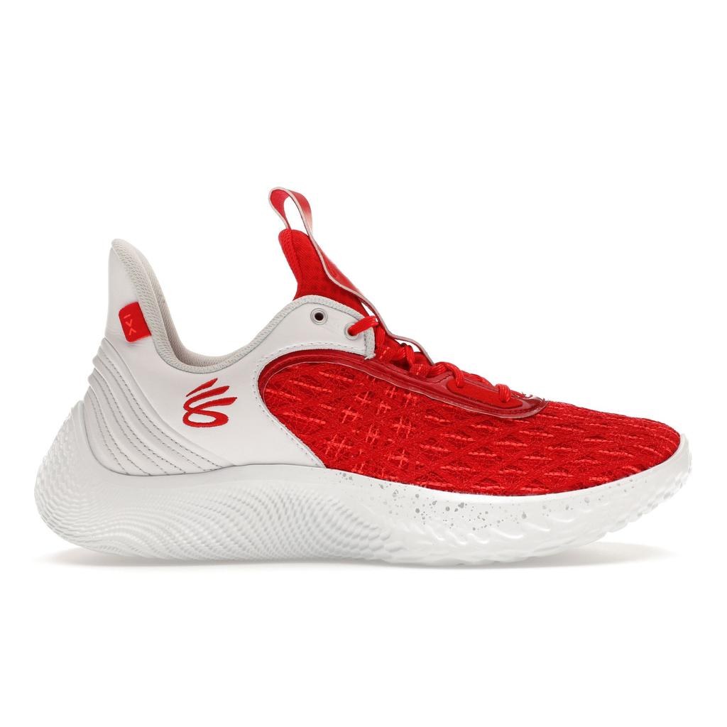 Curry Brand Curry Flow 9 Team Weiß Rot Herren Sneaker 3025631-100