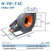Jundelun Industrial Centrifugal Fan CN Plug (adapter Included)