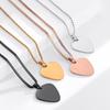 Personalized ID Tag Stainless Steel Hip-Hop Guitar Tag Necklace Geometric Military Simple Pendant Jewelry for Men Gift