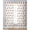 Kirschfrucht-Retro-Vorhänge für Schlafzimmer, Wohnzimmer, Dekoration, Fenstervorhang für die Küche, Tüll, Voile, Organza-Vorhänge