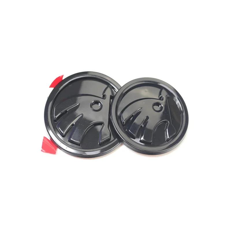 

2025 New 80mm 90mm ABS Rear Trunk Stickers for Skoda Karoq Octavia Yeti Citigo Superb Fabia Kamiq Kodiaq VRS Rapid Car Front Hoo 2PCS 80MM