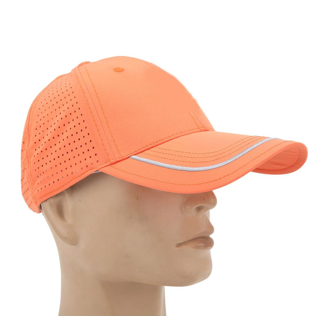 Golf Netz Kappe Voll Baumwolle Atmungsaktiv Sonnenschutz Verstellbar Schweißabsorbierende Futter Hut für Outdoor-Aktivitäten Orange