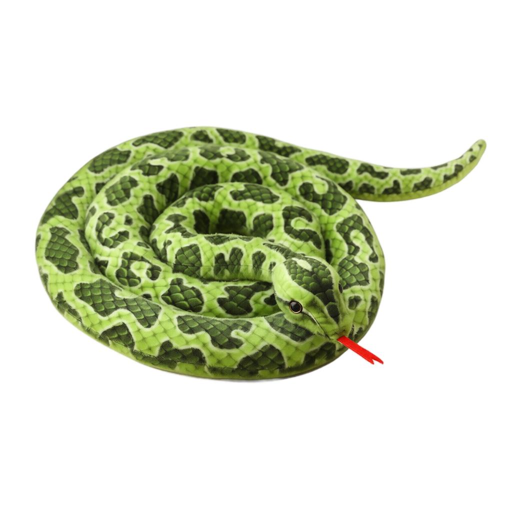 Realistic Plush Snake Toy - Soft Fake Snake for Pranks, Gifts and Halloween Decorations