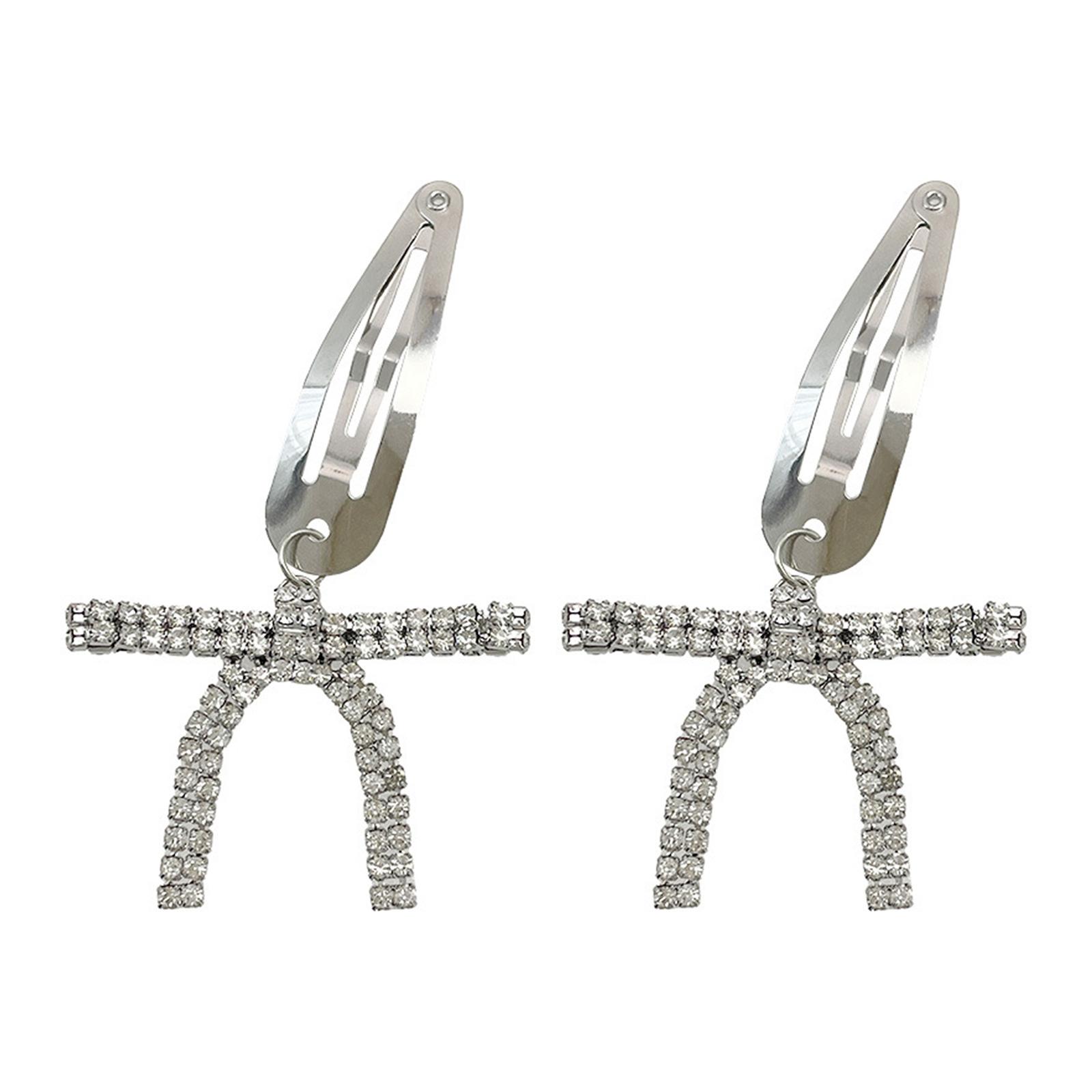 

Простая заколка для волос со стразами, заколка-бабочка для волос Y2K, боковая заколка, бесследные заколки, тонкий инструмент для придания формы волосам, украшения для волос, подарок для девочки B