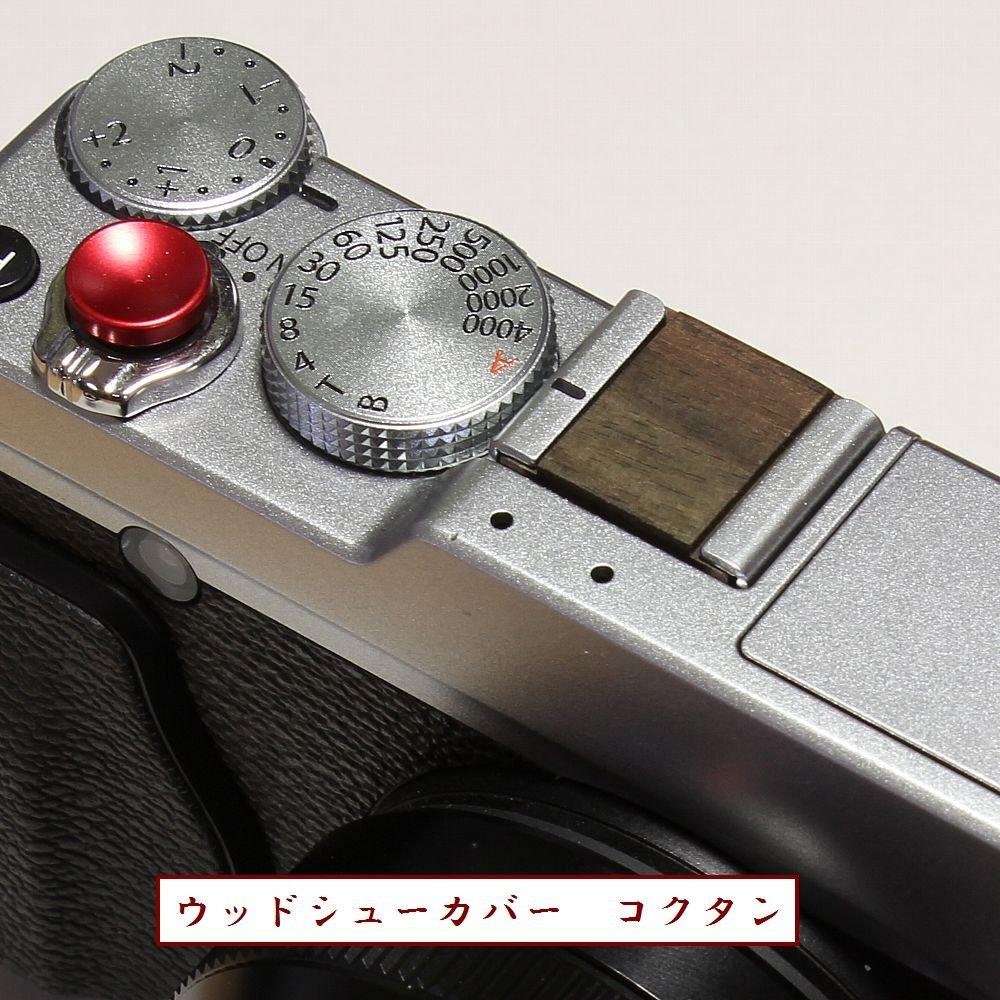 F-Foto Wood Shoe Cover - Solid Wood - Simple Type - Attaches to the Hot Shoe of Strobe/Flash - Ebony (WCS-KO)