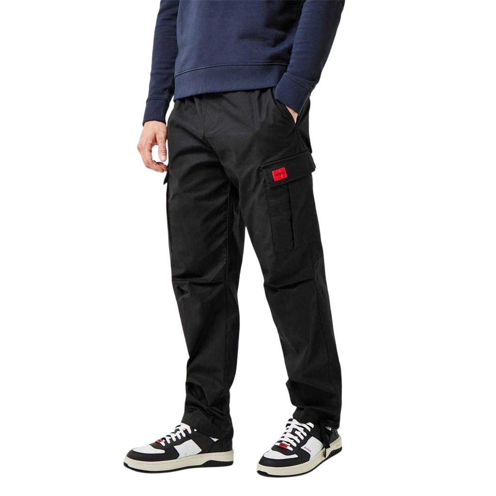 Hugo Mens Ripstop Relaxed Fit Cargo Trousers