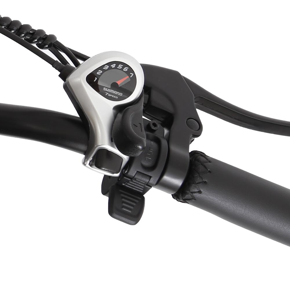 YAMALI FXH-009 20" Fat Tire Electric Bike, 48V 500W Motor, 40km Range, SHIMANO 7-Speed,  Dual Disc Brakes, LCD Display, for Urban Commute