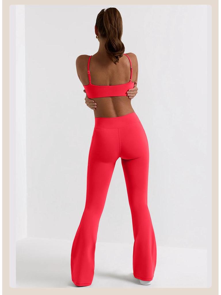 Cross-Border Sexy Underwear Set: Sports Camisole Bra & High-Waist Yoga Pants