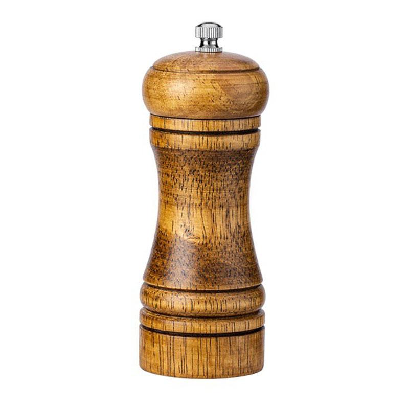 

And Cooking Salt Pepper Grinder Hand Movement Oak Wood Pepper Mill Kitchen Tool