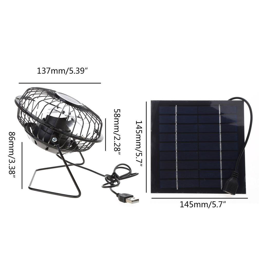 Solar Powered Exhaust Fan Solar Panel High Speed Exhaust Fan Kit for Chicken Coops Greenhouses Sheds Pet Houses Home Car