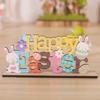 Easters Decors Tabletop Centerpieces Signs,Easters Bunnies Wood Table Signs,Easters Decorations for Home Table Decors