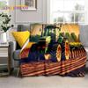 Retro Tractor Car 3D Truck Soft Flannel Blanket for Beds Bedroom Sofa Picnic ,Throw Blanket for Cover Outdoors Leisure Gift