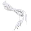 2.35mm Electrode Heat Wires 3.94ft TENS Unit Replacement Lead Wires Connector Cables for