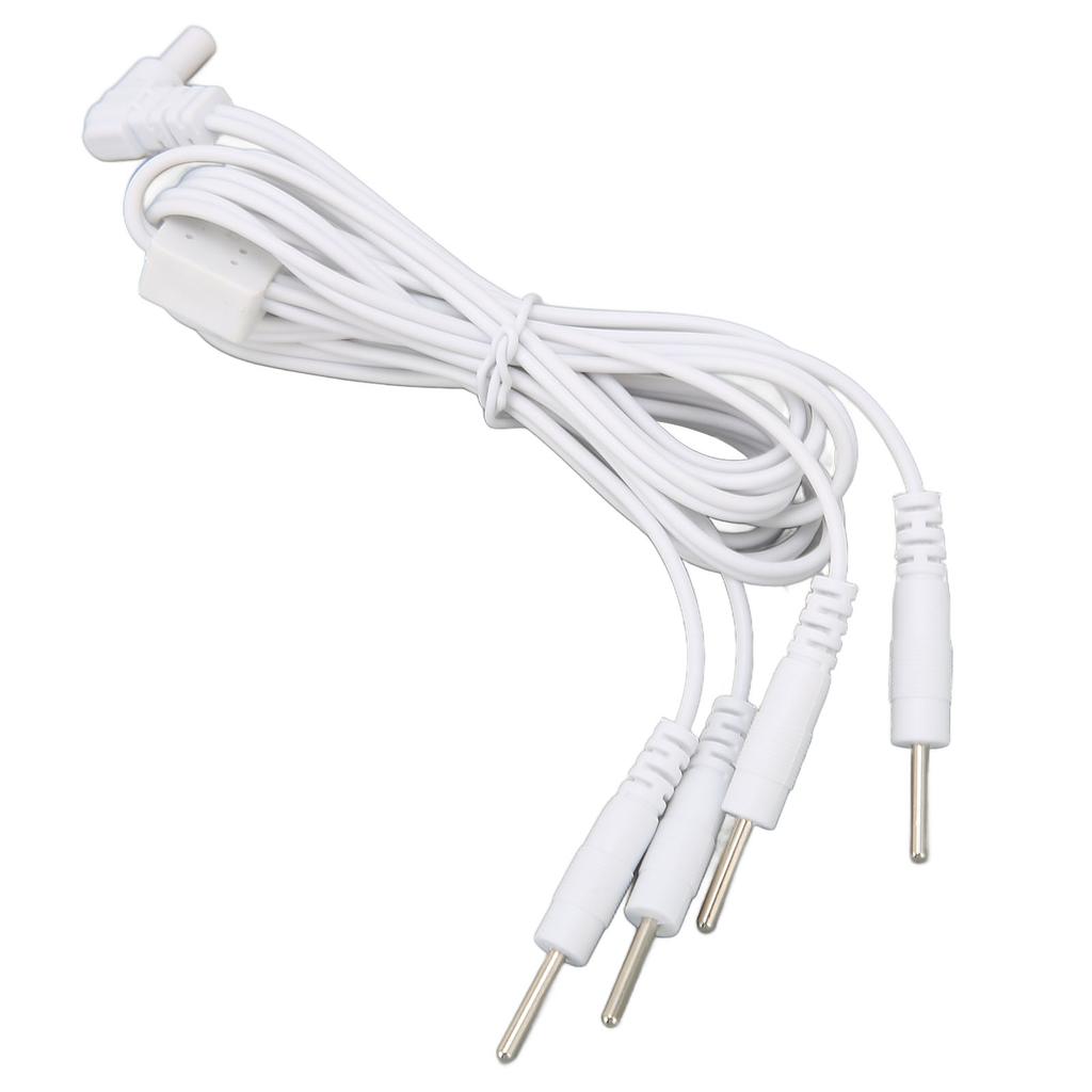 2.35mm Electrode Heat Wires 3.94ft TENS Unit Replacement Lead Wires Connector Cables for