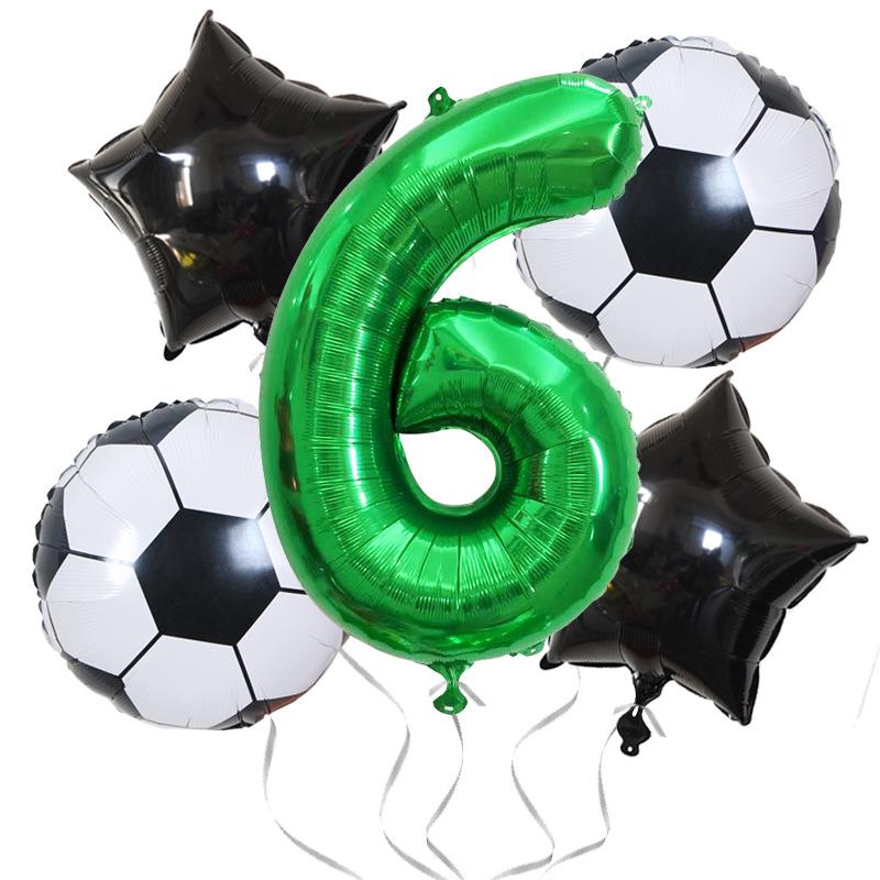 Golden World Football Soccer Kids Birthday Party Decoration Plates Straw Bunting Loot Bag Tablecloth Soccer Party Supplies