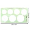 Circles Green Measuring Tool Multi Shaped Curve Ruler Template Ruler Geometric Ruler Drawing Ruler