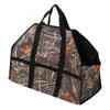 Firewood Carrier Bag Large Capacity Oxford Cloth Wood Log Carrier Tote Bag with Reinforced Handle Leaf Camouflage