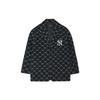 MLB FW22 New York Yankees Logo All Over Print Single Breasted Suit Unisex Suit Black 3AJKM0124-50BKS
