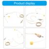 3.5mm Thread Straight Plug Head Microphone Replacement Headset Headworn Microphone Double Earhook Headworn Mic Enduring