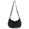 2025 new women's canvas bag dumpling bag versatile canvas bag large capacity class shoulder commuter bag
